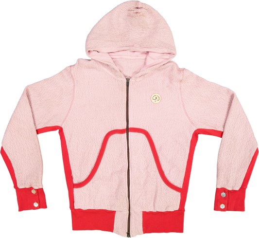 Waffle Hoodie Pink