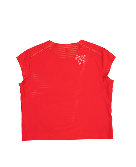 Sky Crop Tee Red