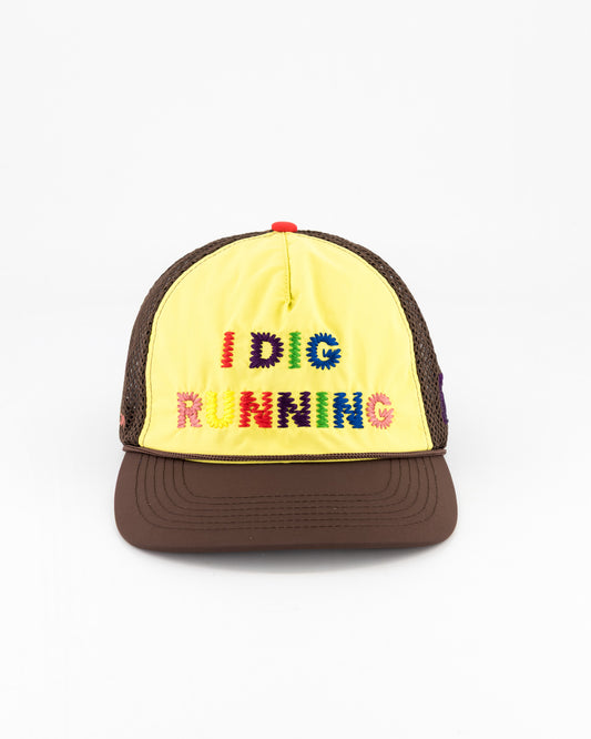 "I Dig Running" Trucker Rainbow