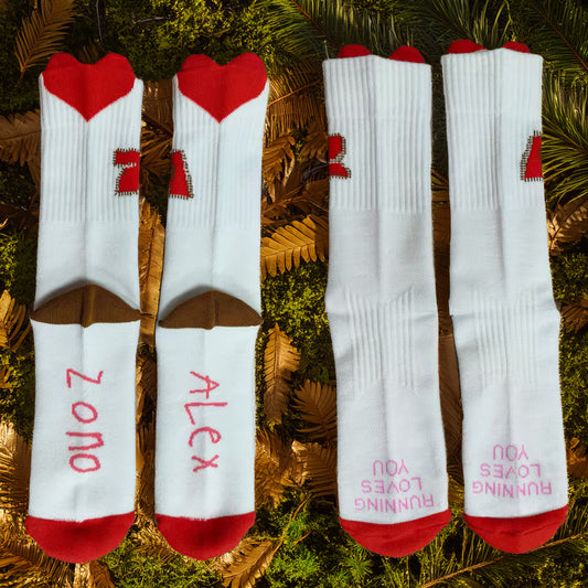"Running Loves You" Feet Huggers Socks