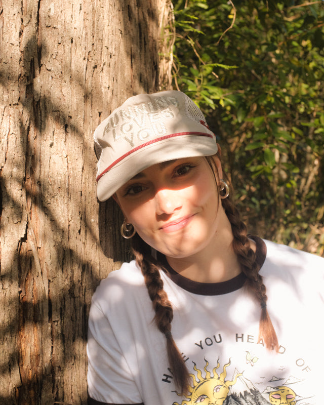 "Running Loves You" Trucker Hat Silver Surfer