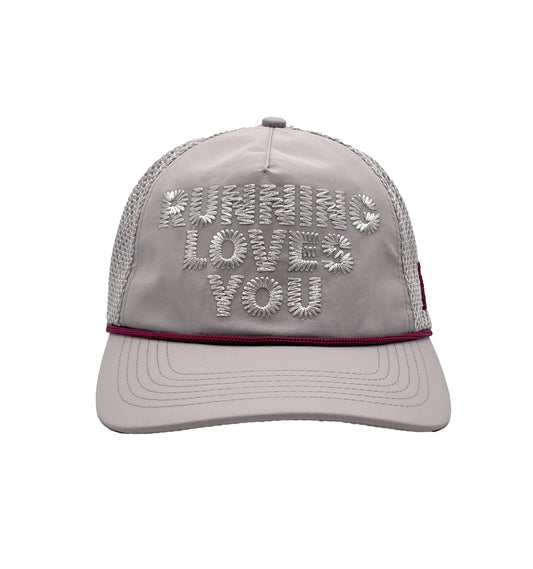 "Running Loves You" Trucker Hat Silver Surfer