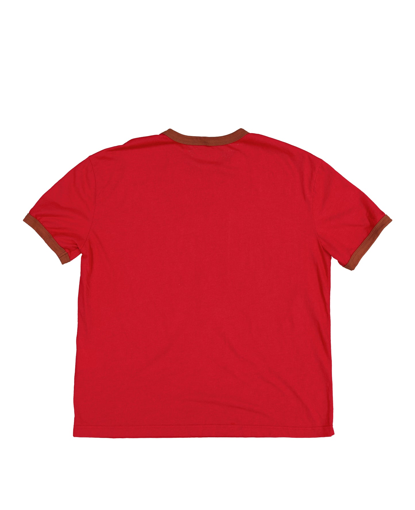 "Running" Ringer Tee in Maroon