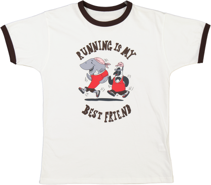 "Running Is My Best Friend" Ringer Tee