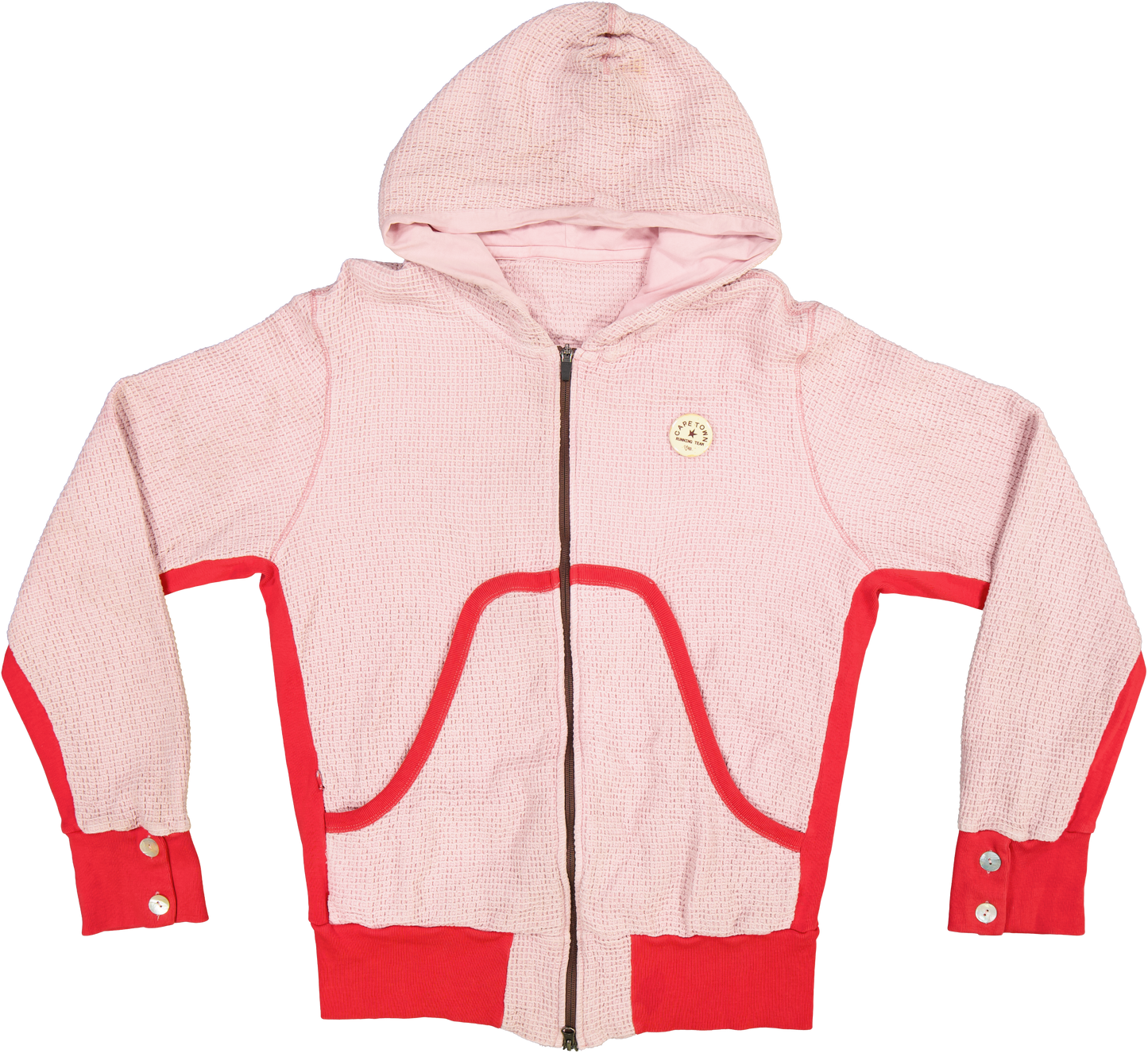 Waffle Hoodie Pink
