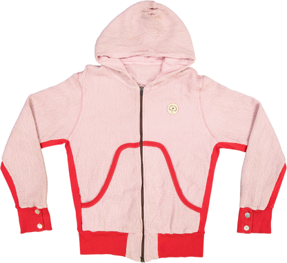 Waffle Hoodie Pink