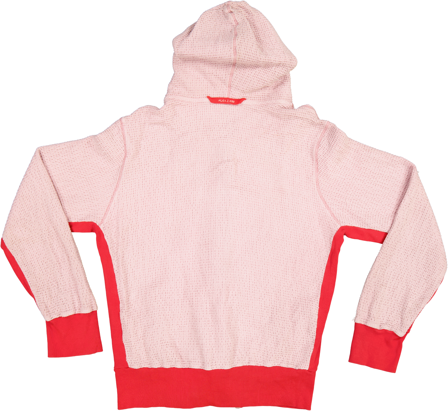Waffle Hoodie Pink