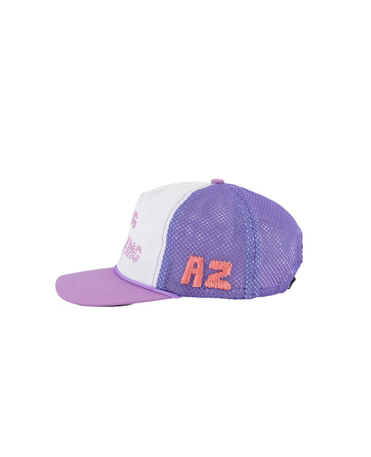 "I DIG RUNNING" Rinestone Trucker Purple