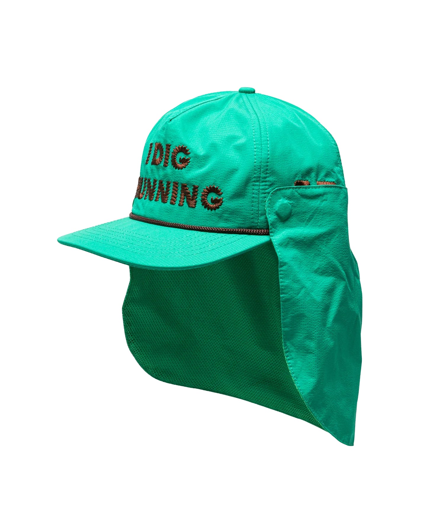 " I Dig Running" Magnet Trucker Green