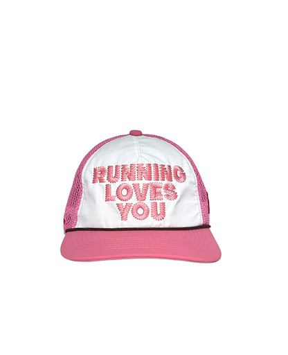 "Running Loves You" Trucker Hat Pink