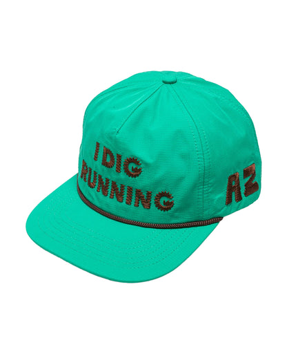 " I Dig Running" Magnet Trucker Green