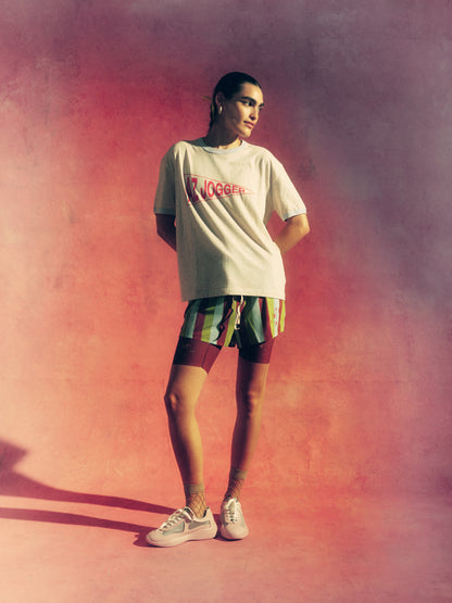 "AZ Jogger" Ringer Tee Grey