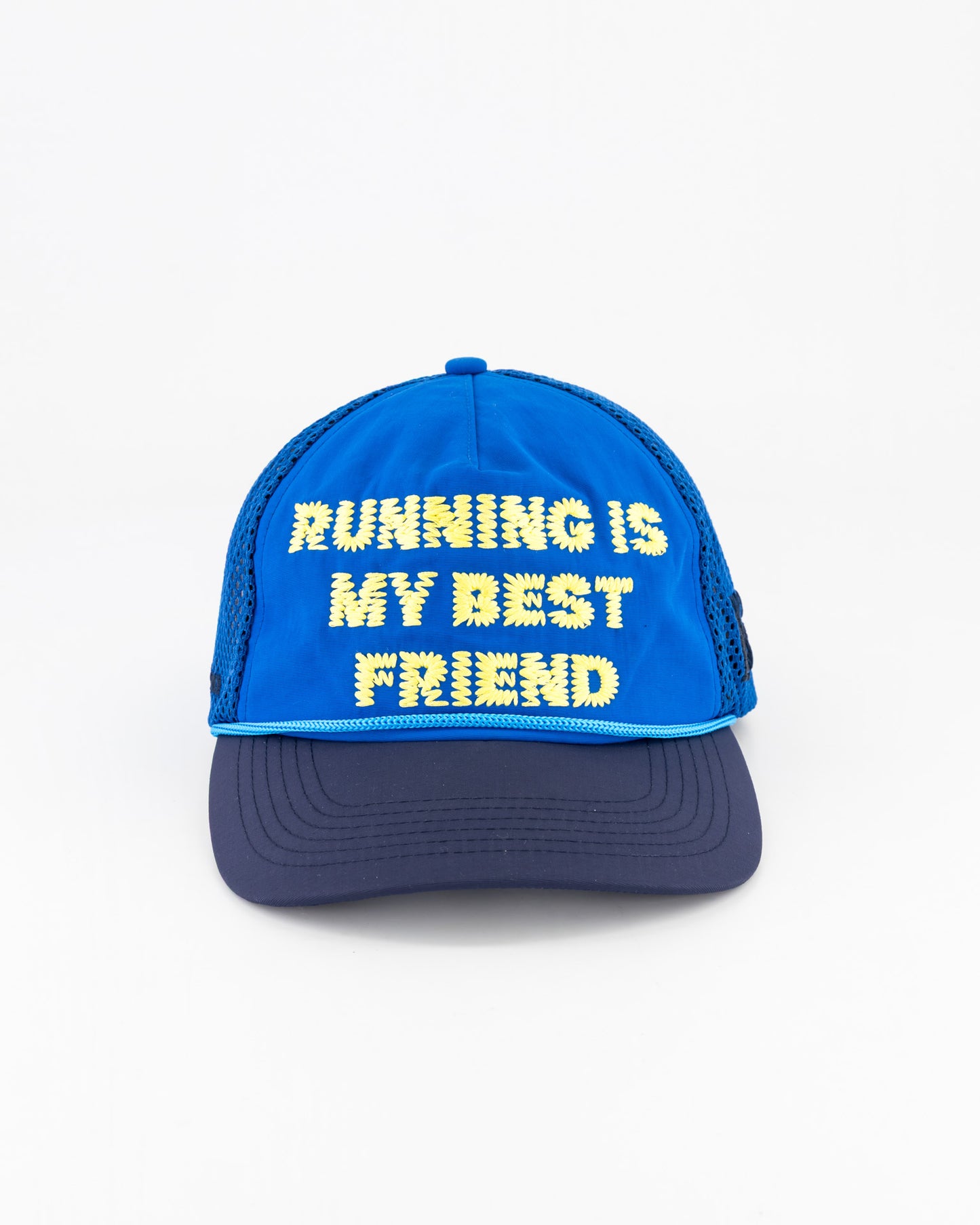 "Running is my Best Friend " Trucker Blue