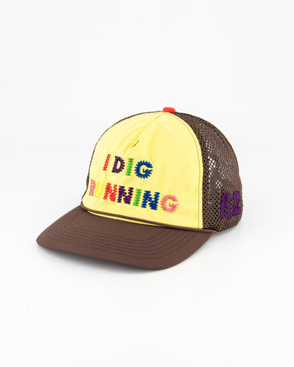 "I Dig Running" Trucker Rainbow