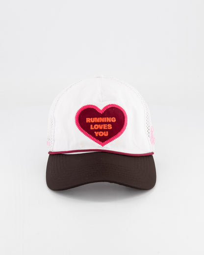 "Running Loves You" Trucker Heart