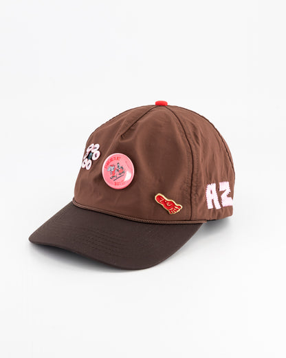 "Running is my Best Friend" Trucker Brown Pins