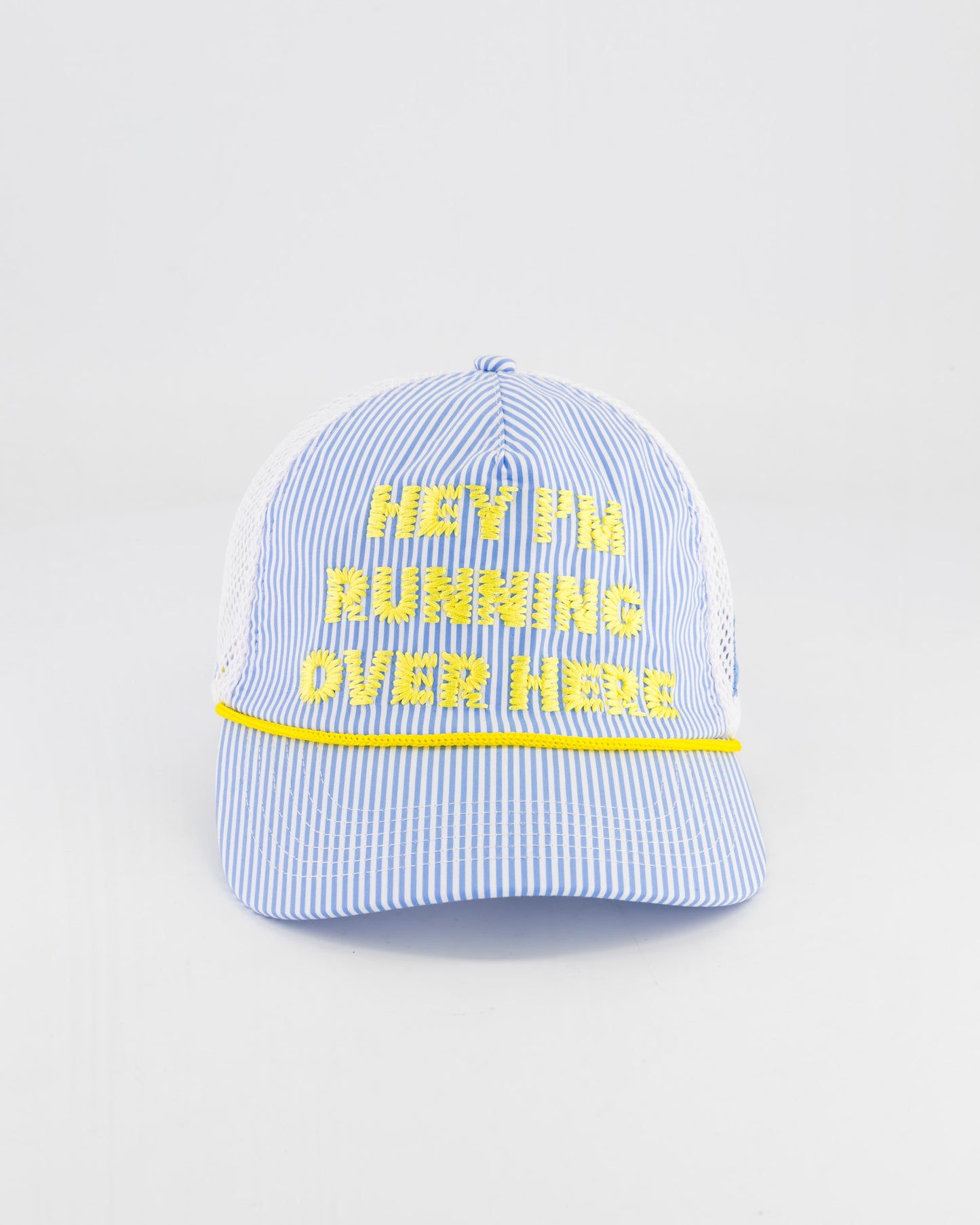 "Hey I'm running over here" Trucker