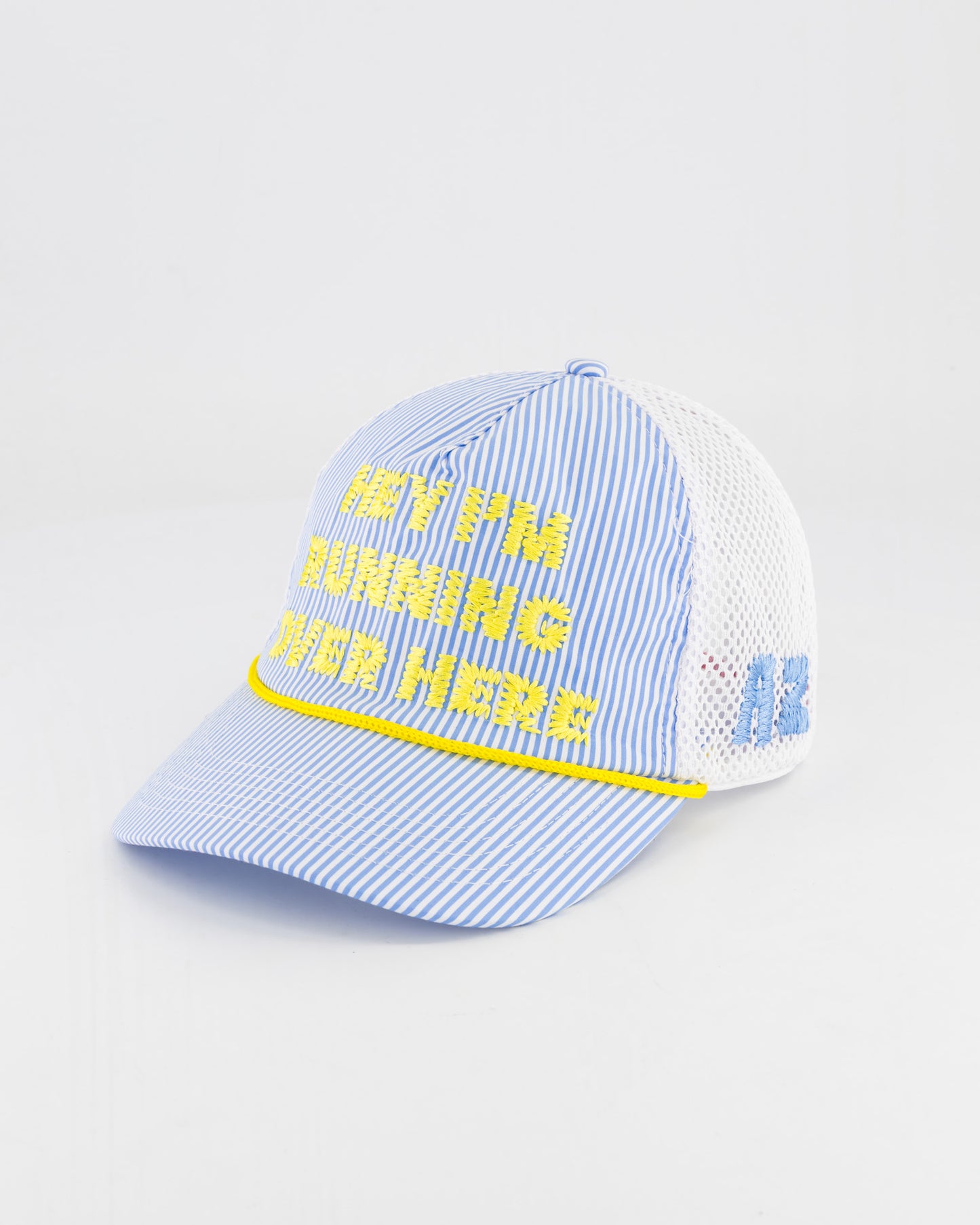 "Hey I'm running over here" Trucker