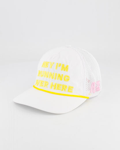 "Hey I'm running over here" Trucker White