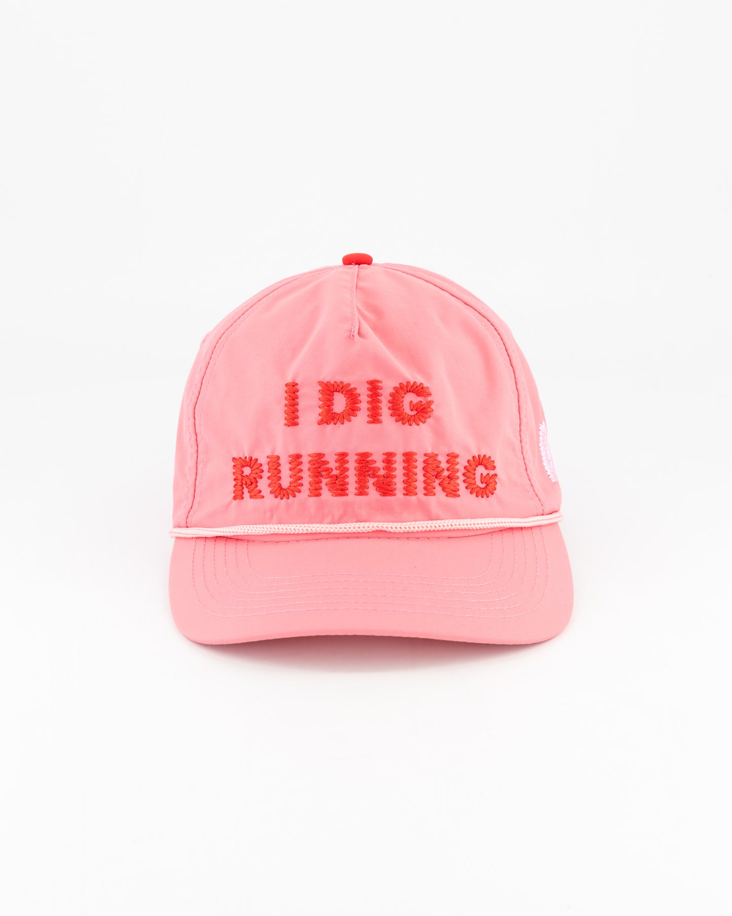"I Dig Running" Pink Trucker