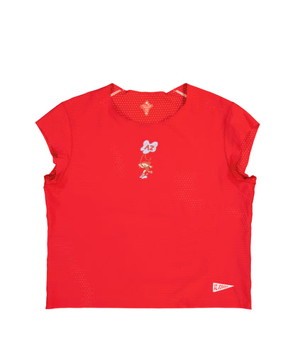 Sky Crop Tee Red