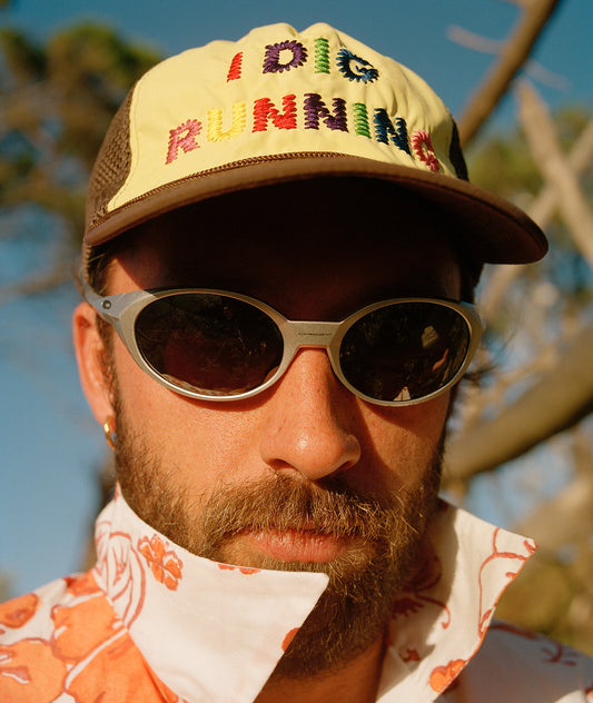 "I Dig Running" Trucker Rainbow
