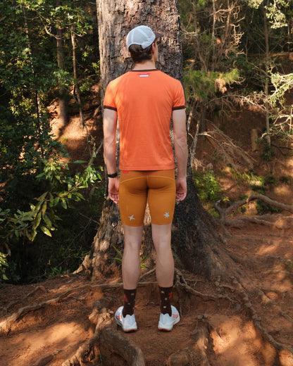 "Running Is My Best Friend" Ringer Tee Orange