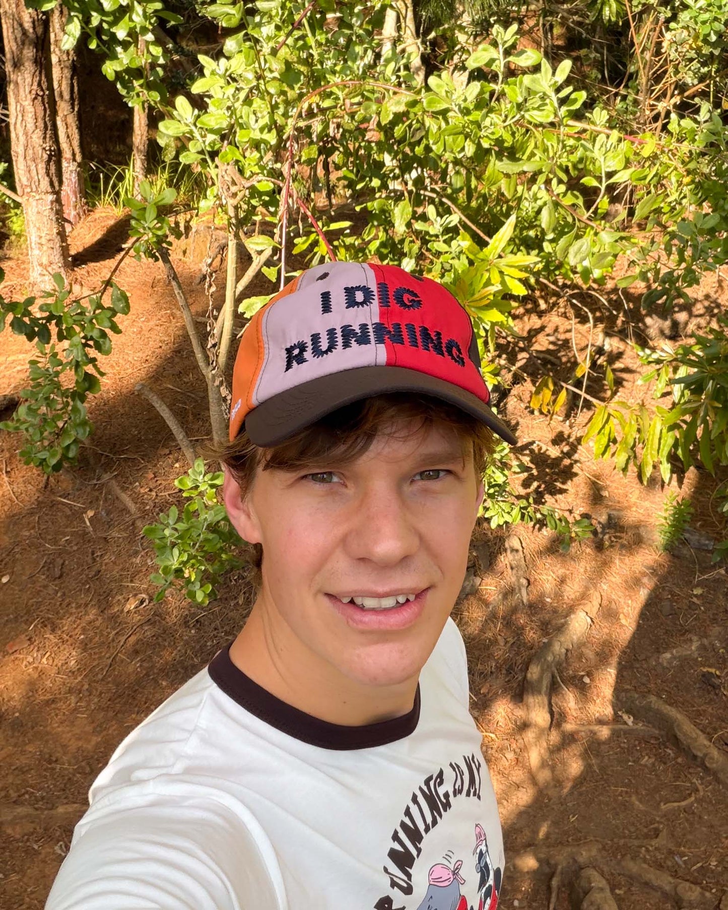 "I Dig Running" Dad Hat Multi Colour