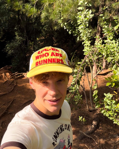 "Lovers who are Runners" Trucker Yellow
