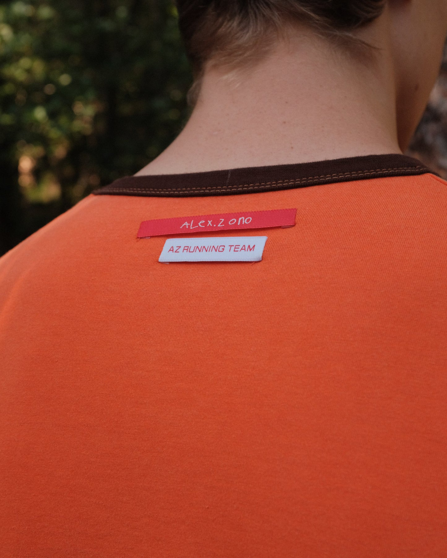 "Running Is My Best Friend" Ringer Tee Orange