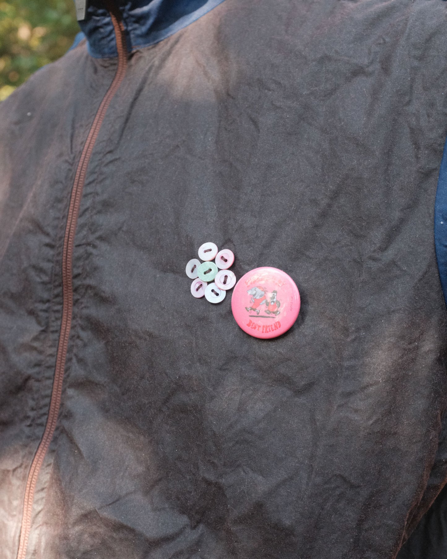 "Bestie" Waxed Cotton Track Jacket