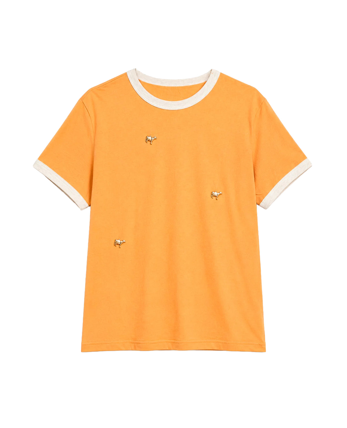 "Cow Charm" Ringer Tee