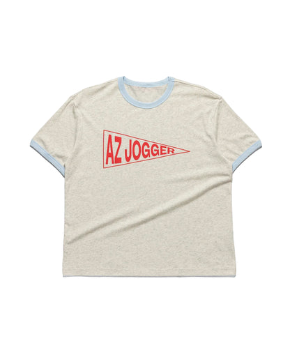 "AZ Jogger" Ringer Tee Grey